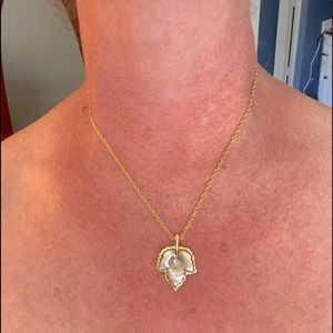 18” Gold-tone Maple Leaf Necklace